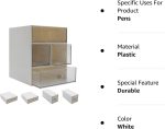 Desk Drawers Changeable Combination Plastic 4 Drawers Cube Storage Organizer for Office Supplies, Pens and Pencil, Comestic Stuff - Image 8